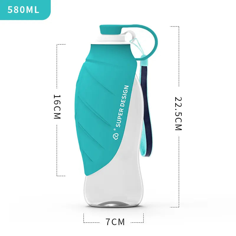 Portable Pet Water Bottle - Essential Travel Dispenser for Dogs and Cats