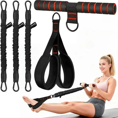 Unleash Your Fitness Potential with the Multi-Functional Foot Resistance Band – The Ultimate Home Workout Companion for Ab, Core, Yoga & Pilates Training!