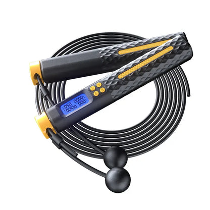 Elevate Your Workouts with the Smart Counting Jump Rope – Versatile 2-in-1 Cordless & Corded Design for Seamless Indoor and Outdoor Fitness!