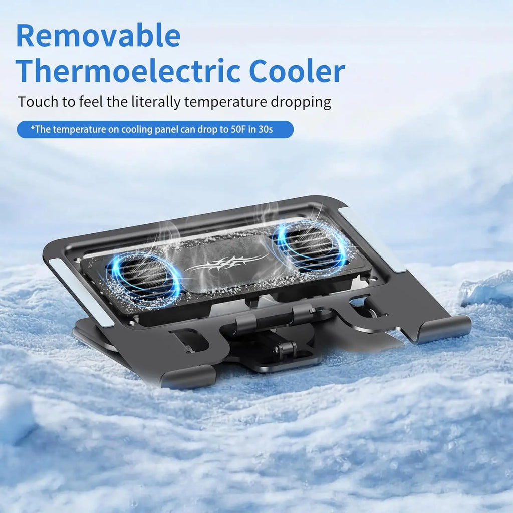 Revolutionary Laptop Stand with Thermoelectric Cooler – Fast 20W Cooling & Ergonomic Design for Ultimate Comfort