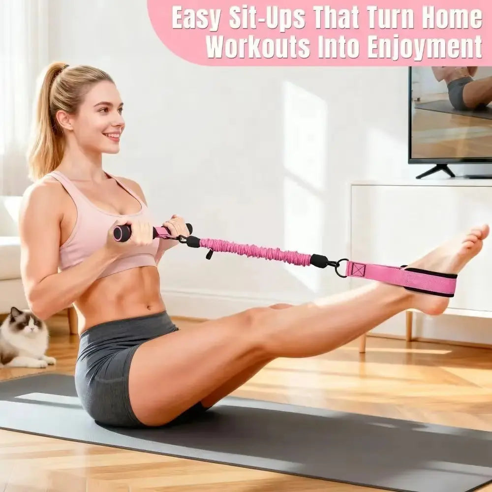 Unleash Your Fitness Potential with the Multi-Functional Foot Resistance Band – The Ultimate Home Workout Companion for Ab, Core, Yoga & Pilates Training!