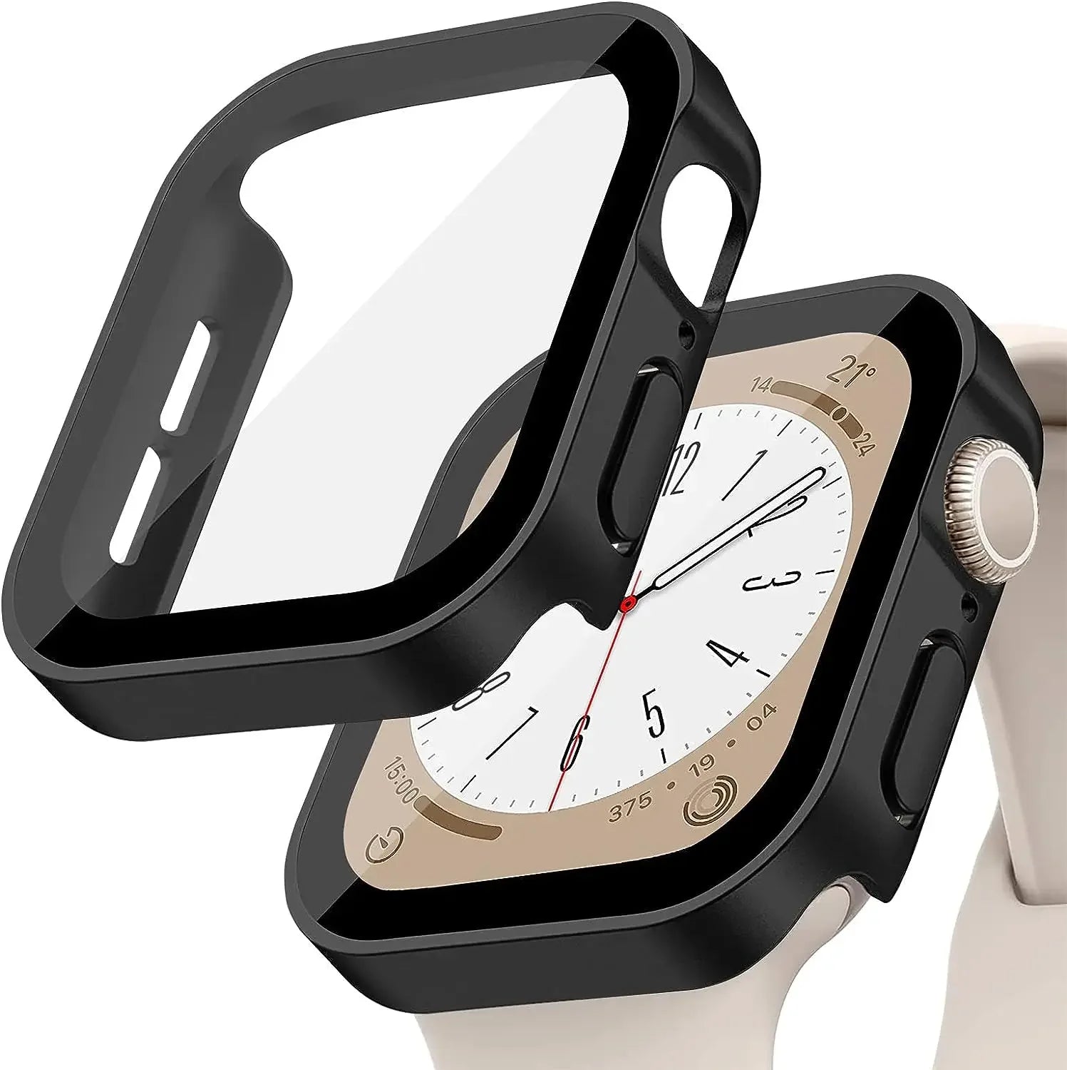 Ultimate Protection for Your Apple Watch: Premium Tempered Glass & PC Bumper Case for Series 11, 10, 9, 8, 7 - Perfect Fit for 46mm & 42mm Models