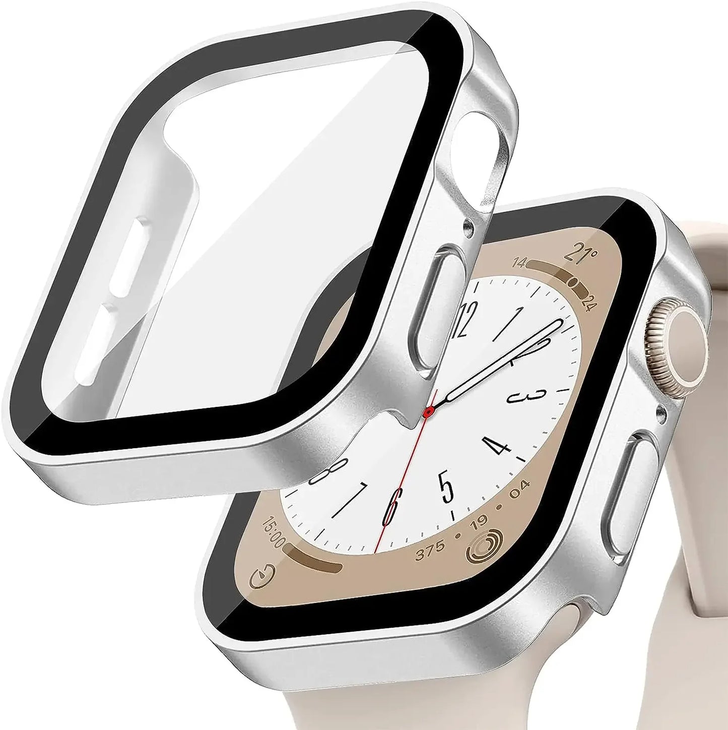 Ultimate Protection for Your Apple Watch: Premium Tempered Glass & PC Bumper Case for Series 11, 10, 9, 8, 7 - Perfect Fit for 46mm & 42mm Models