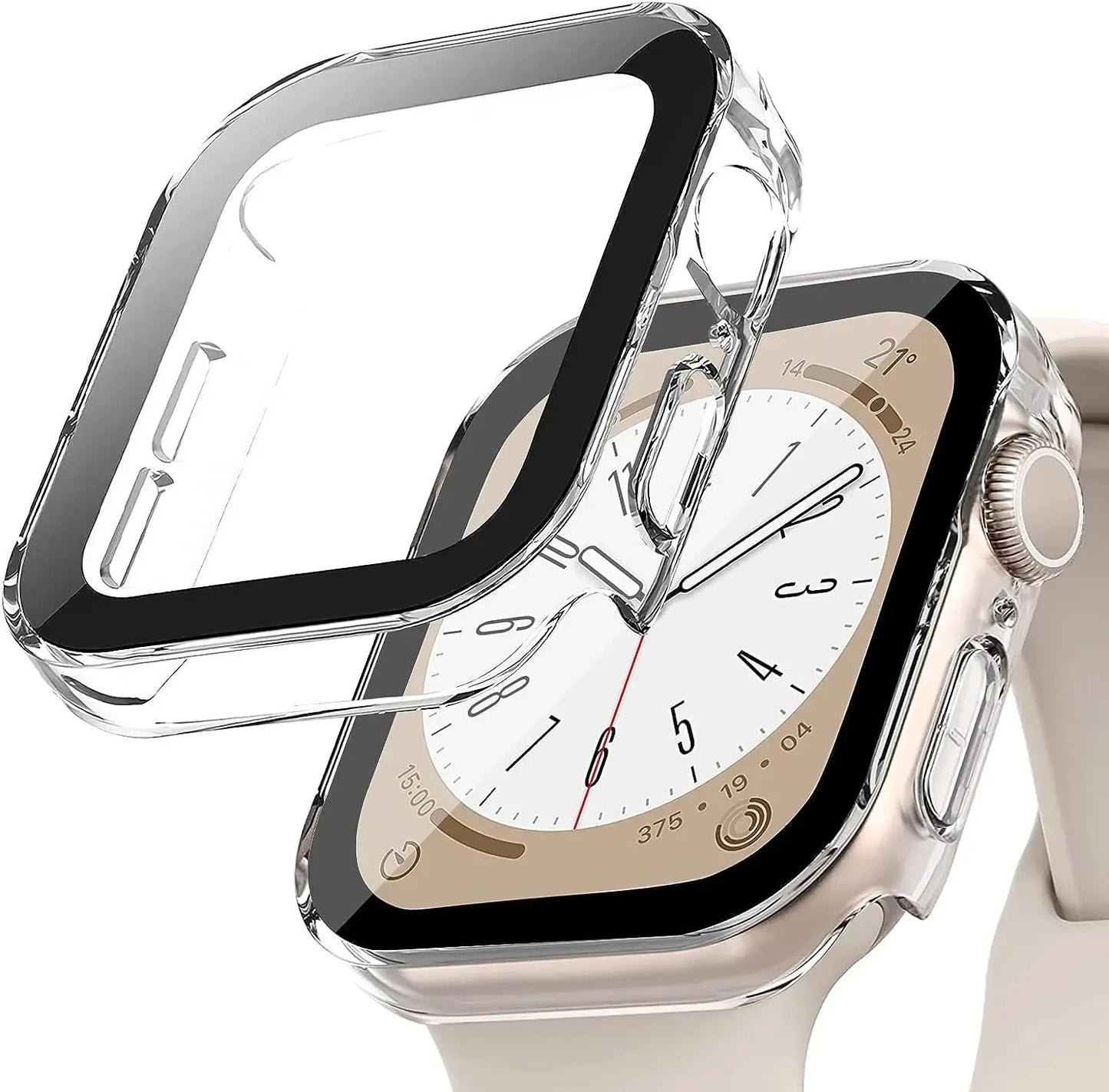 Ultimate Protection for Your Apple Watch: Premium Tempered Glass & PC Bumper Case for Series 11, 10, 9, 8, 7 - Perfect Fit for 46mm & 42mm Models