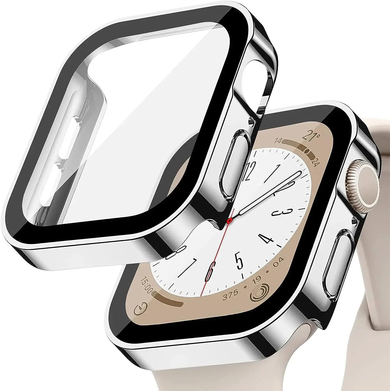 Ultimate Protection for Your Apple Watch: Premium Tempered Glass & PC Bumper Case for Series 11, 10, 9, 8, 7 - Perfect Fit for 46mm & 42mm Models