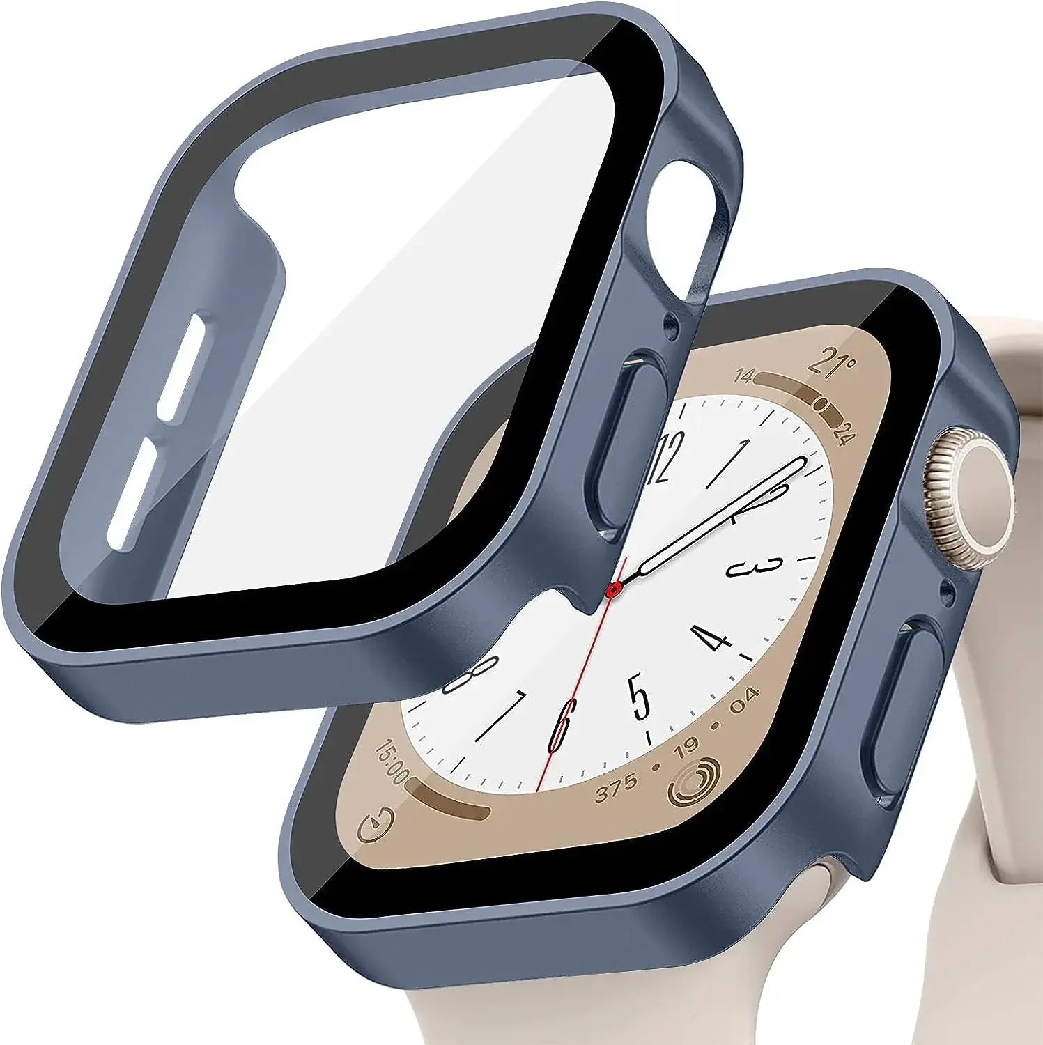 Ultimate Protection for Your Apple Watch: Premium Tempered Glass & PC Bumper Case for Series 11, 10, 9, 8, 7 - Perfect Fit for 46mm & 42mm Models