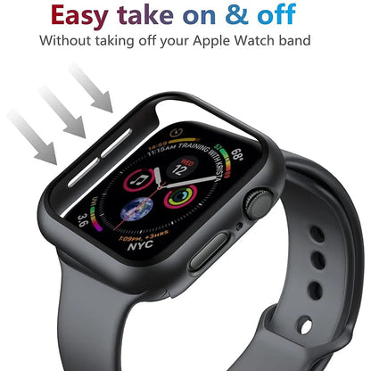 Ultimate Protection for Your Apple Watch: Premium Tempered Glass & PC Bumper Case for Series 11, 10, 9, 8, 7 - Perfect Fit for 46mm & 42mm Models