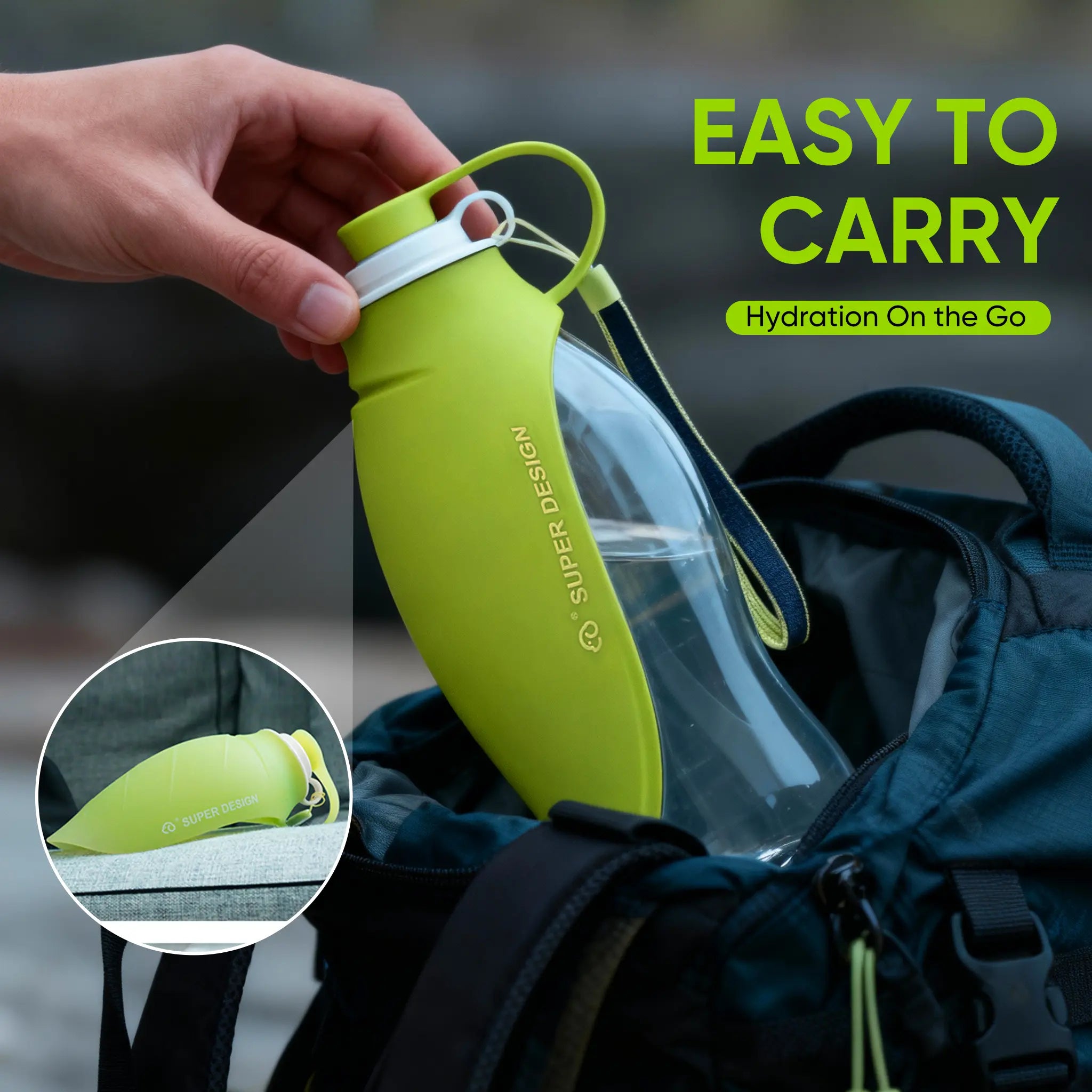 Portable Pet Water Bottle - Essential Travel Dispenser for Dogs and Cats