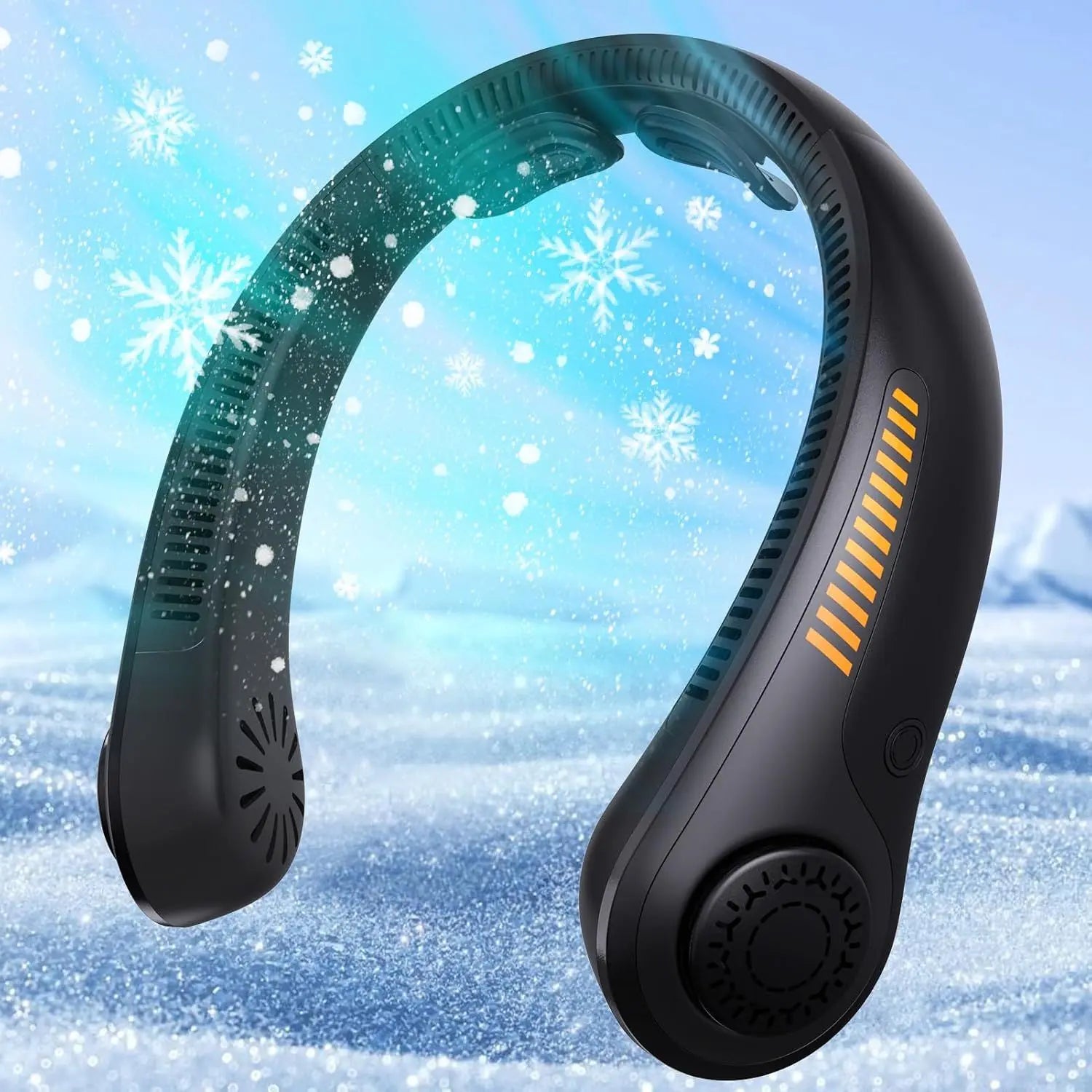Stay Cool Anywhere: The Ultimate Portable Neck Cooling Fan with 5-Speed Silent Motor and Featherlight Design
