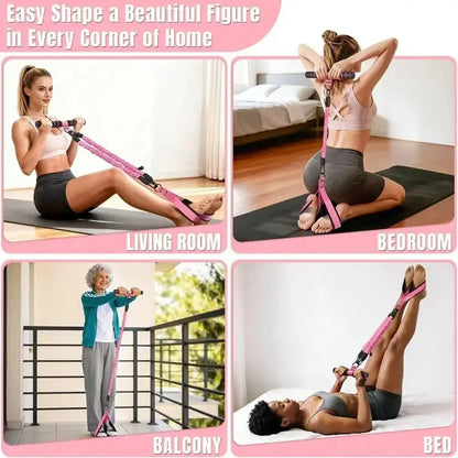 Unleash Your Fitness Potential with the Multi-Functional Foot Resistance Band – The Ultimate Home Workout Companion for Ab, Core, Yoga & Pilates Training!