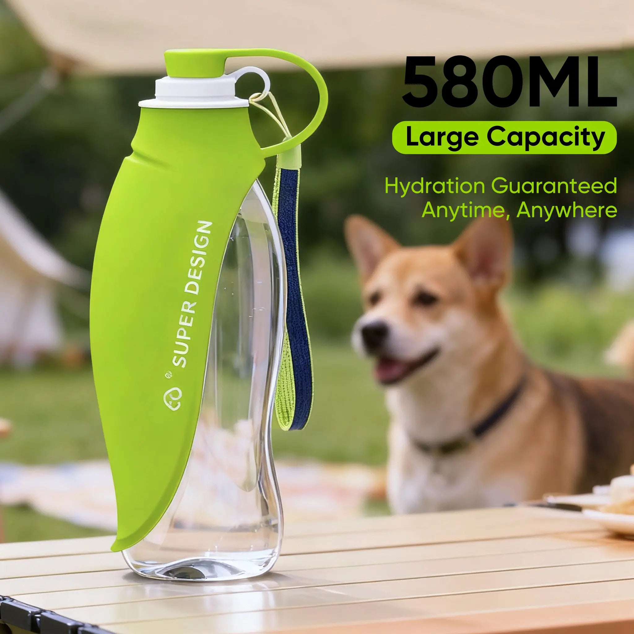 Portable Pet Water Bottle - Essential Travel Dispenser for Dogs and Cats